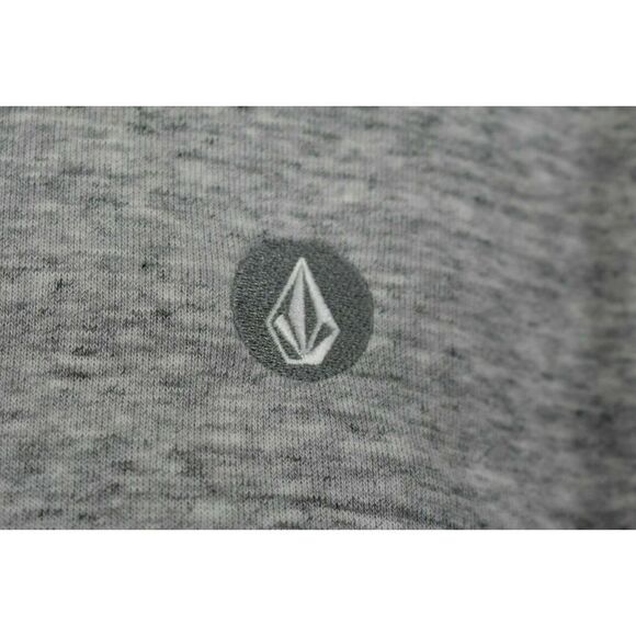 Volcom A4101919 Mens Sz M Gray Fleece Kangaroo Pocket Pullover Hooded Sweatshirt - Picture 5 of 7